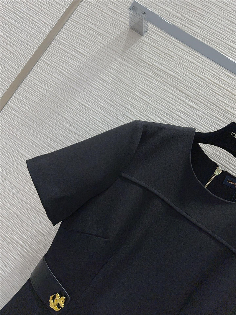 l0vis Vvtt0n lv hepburn style short-sleeved dress replica clothes