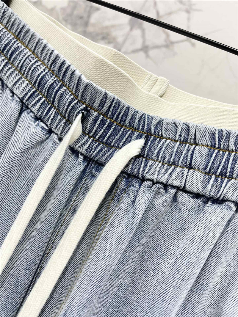 Va1e*ntin0 elastic waist tencel jeans replica d&g clothing