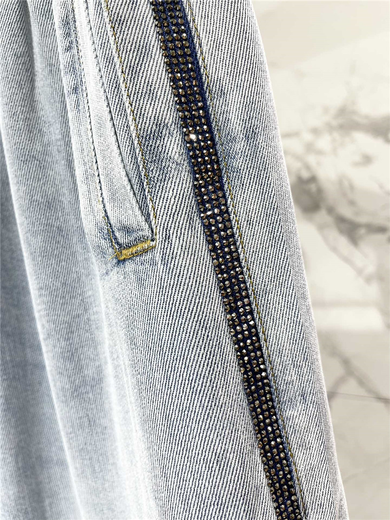 Va1e*ntin0 elastic waist tencel jeans replica d&g clothing