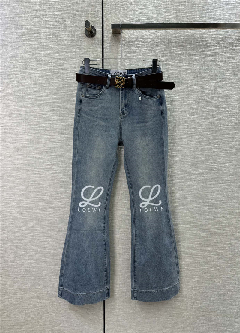 L0ew* high waist bootcut jeans replica clothing