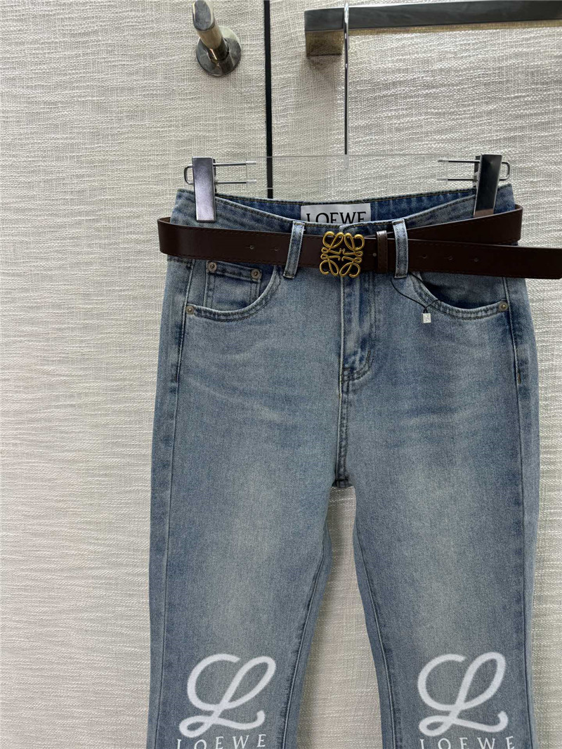 L0ew* high waist bootcut jeans replica clothing