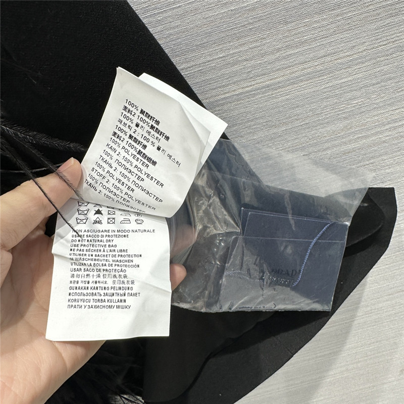 Pra*a feather slit skirt replica d&g clothing