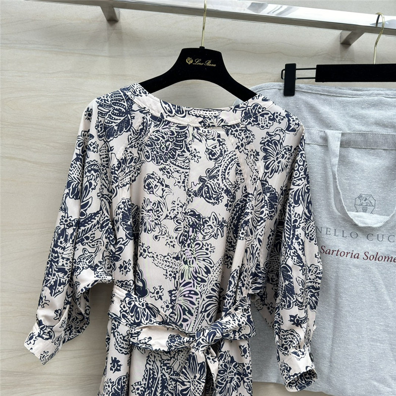 L0r0 P1ana silk dress replica designer clothes