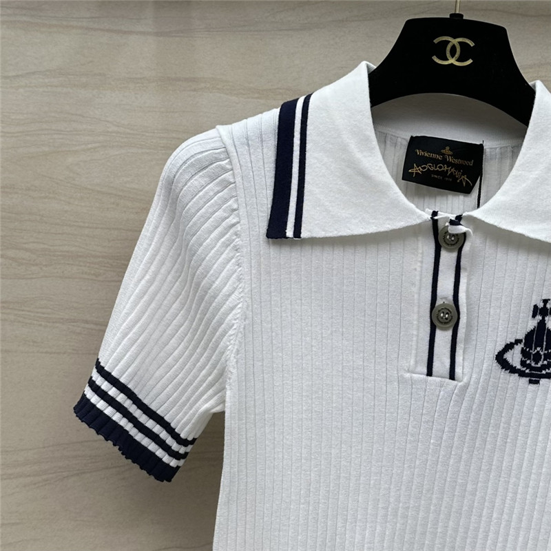 Vivienne Westwood Polo collar top replicas clothes
