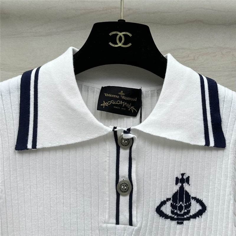 Vivienne Westwood Polo collar top replicas clothes