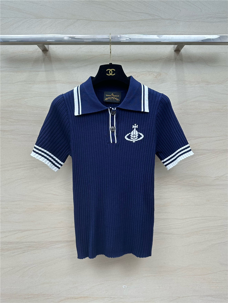 Vivienne Westwood Polo collar top replicas clothes
