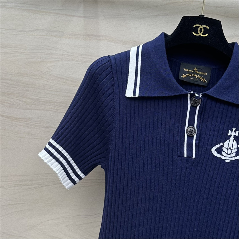 Vivienne Westwood Polo collar top replicas clothes