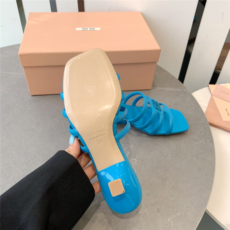 M1um1u hollow octopus low heel sandals replica shoes