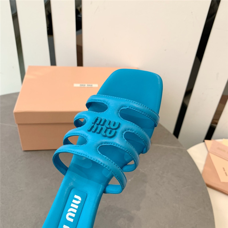 M1um1u hollow octopus low heel sandals replica shoes