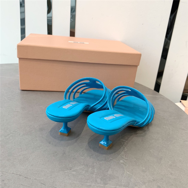 M1um1u hollow octopus low heel sandals replica shoes