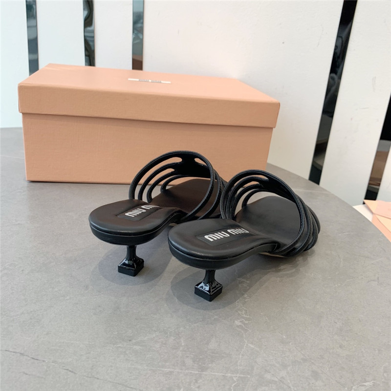 M1um1u hollow octopus low heel sandals replica shoes