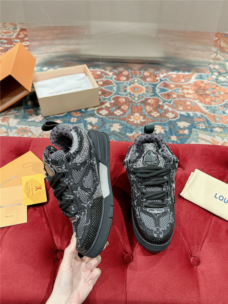 luxury l0vis vvtt0n lv D1am0nd skate trainers