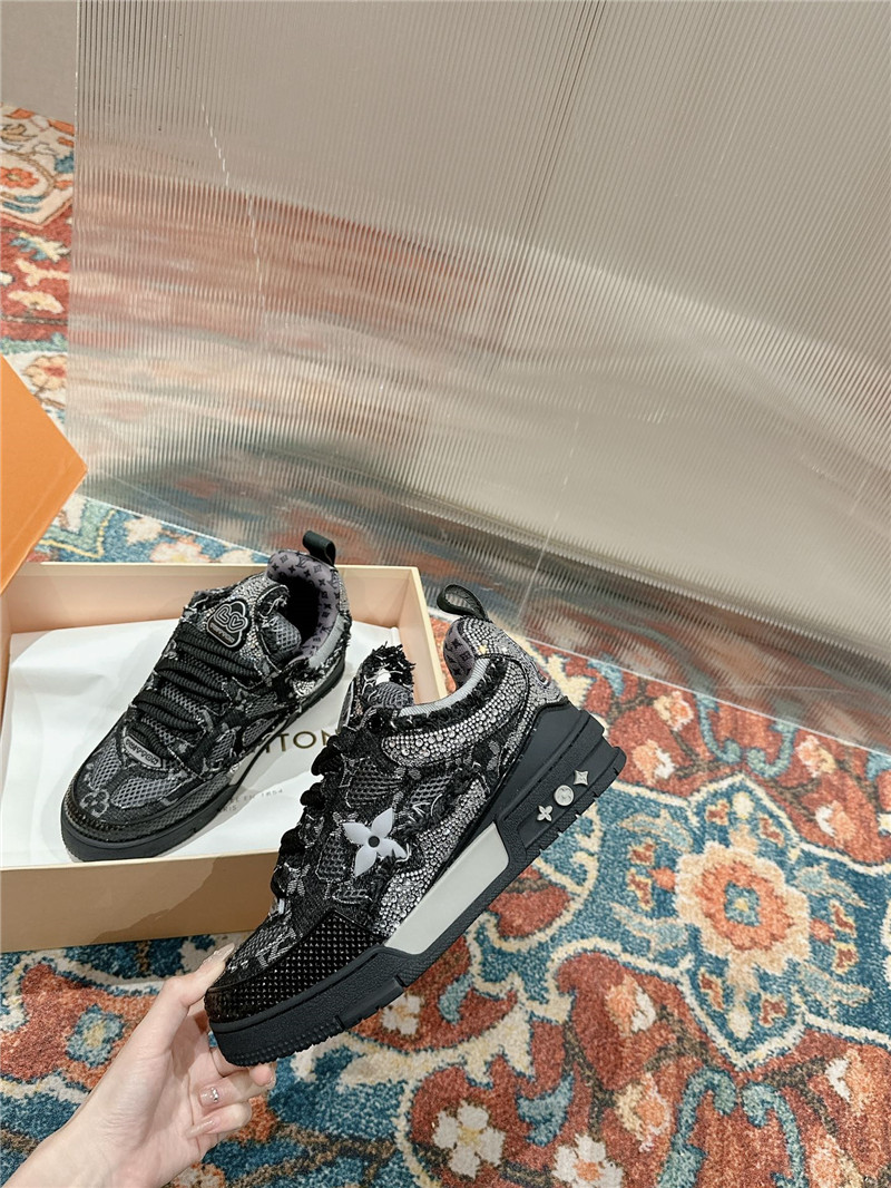 luxury l0vis vvtt0n lv D1am0nd skate trainers