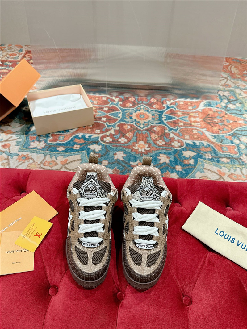 l0vis Vvtt0n lv women¡¯s brown skate trainers