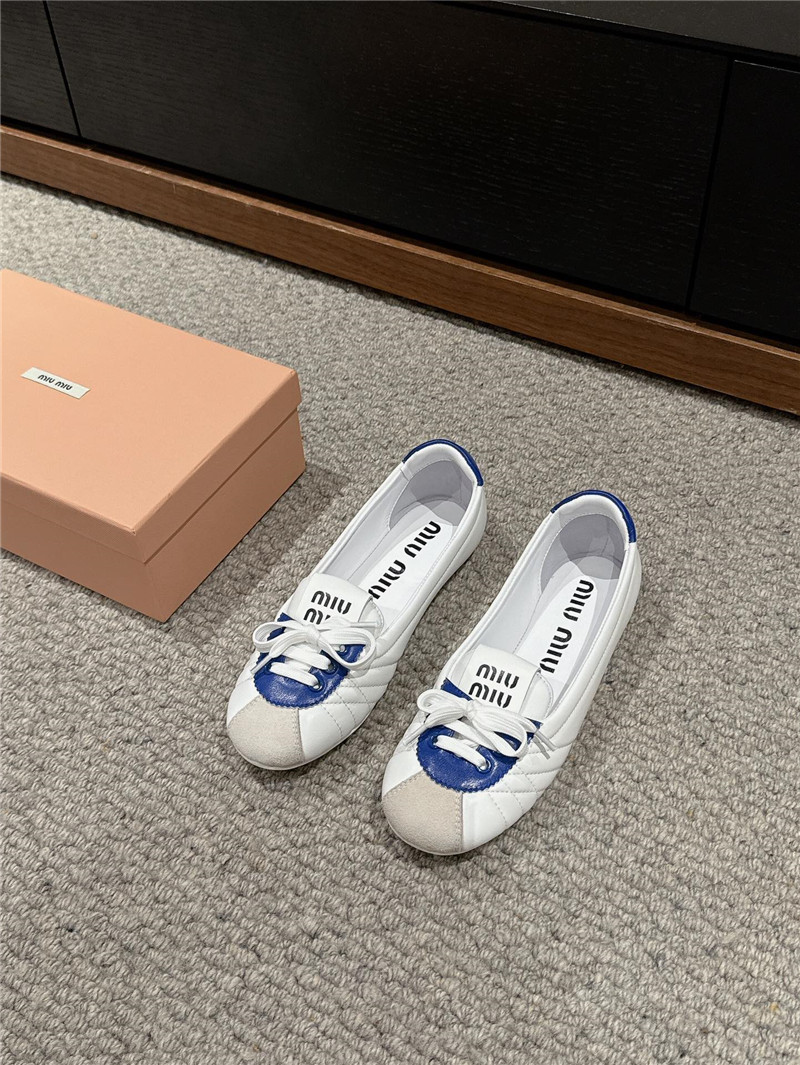 M1um1u flat bun shoes replica shoes