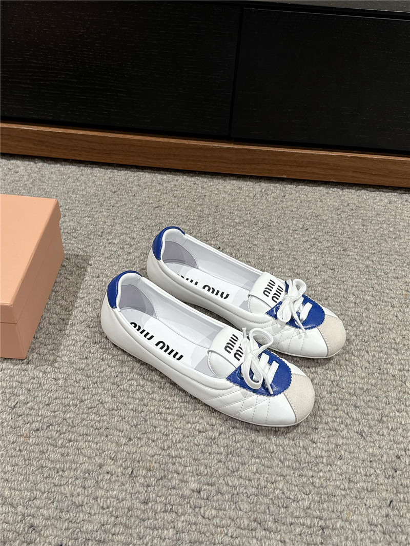 M1um1u flat bun shoes replica shoes