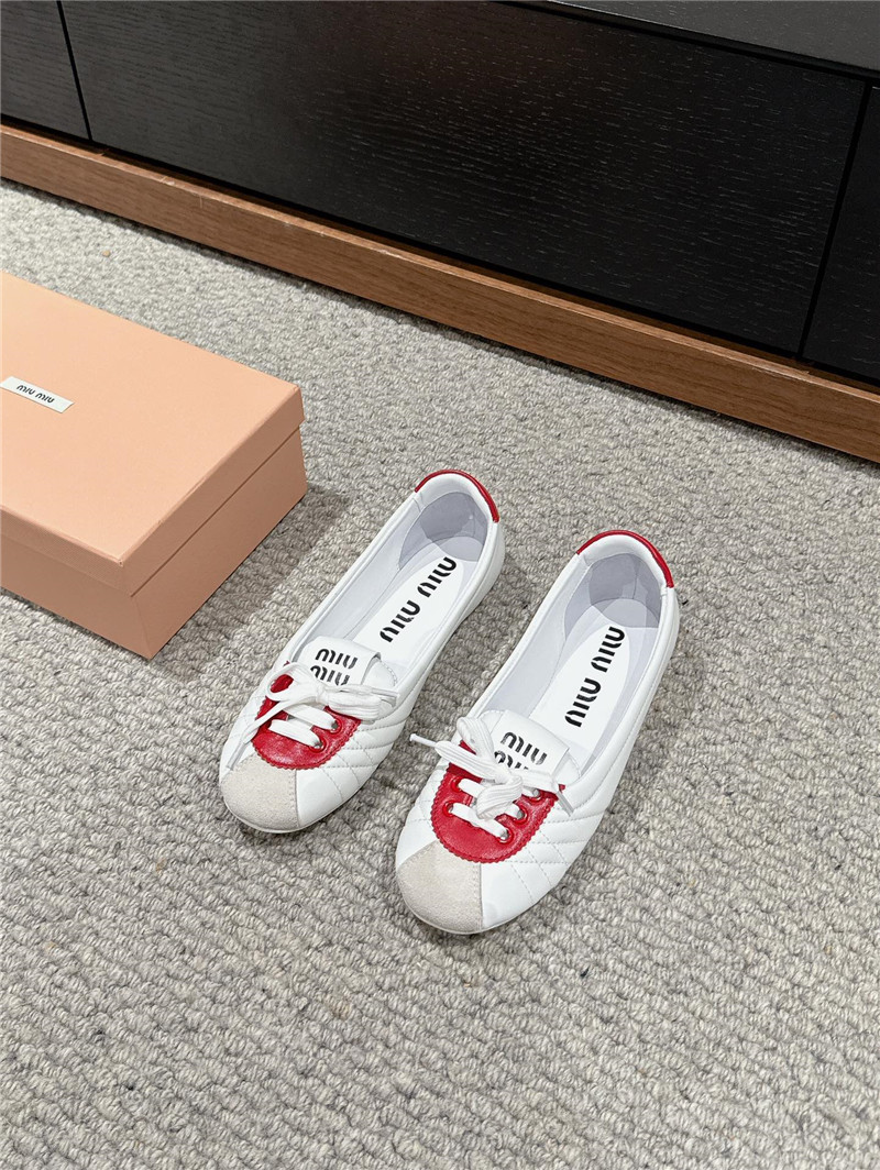 M1um1u flat bun shoes replica shoes