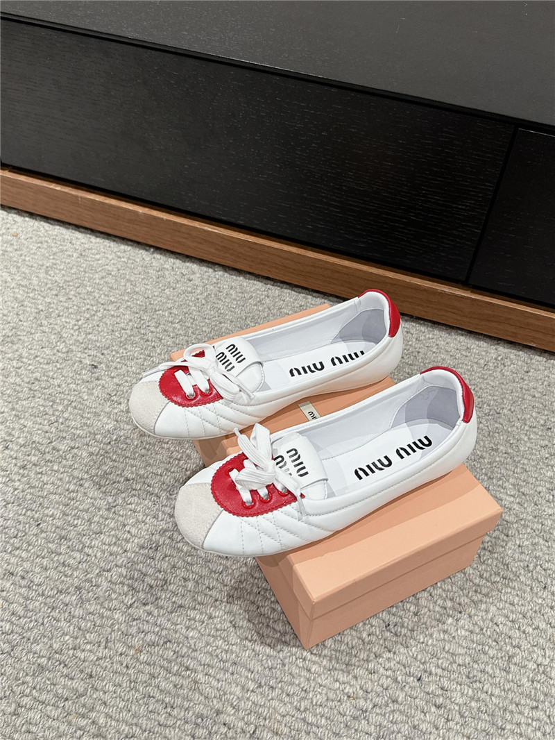M1um1u flat bun shoes replica shoes