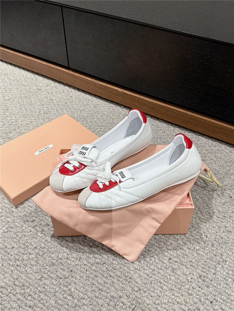 M1um1u flat bun shoes replica shoes