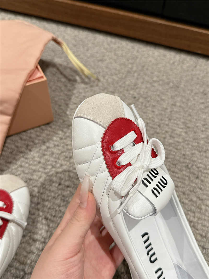 M1um1u flat bun shoes replica shoes