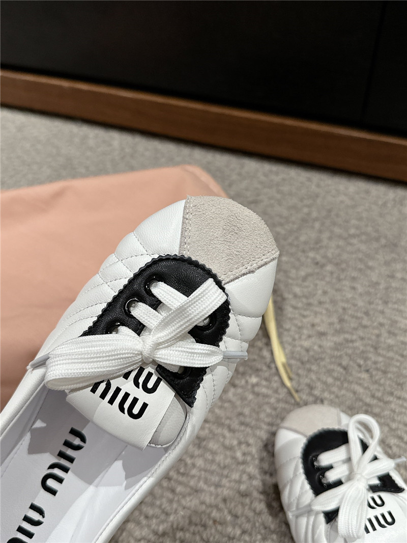 M1um1u flat bun shoes replica shoes