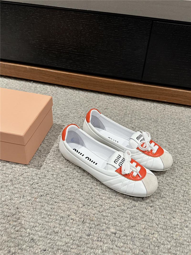 M1um1u flat bun shoes replica shoes