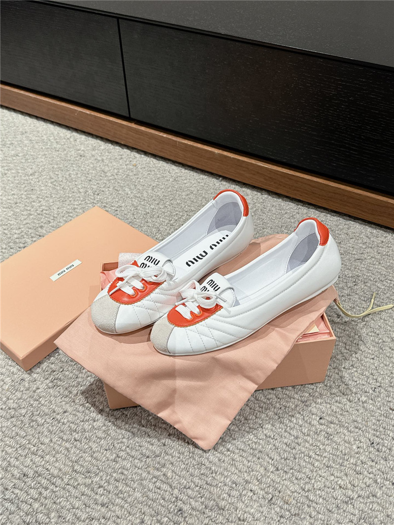 M1um1u flat bun shoes replica shoes