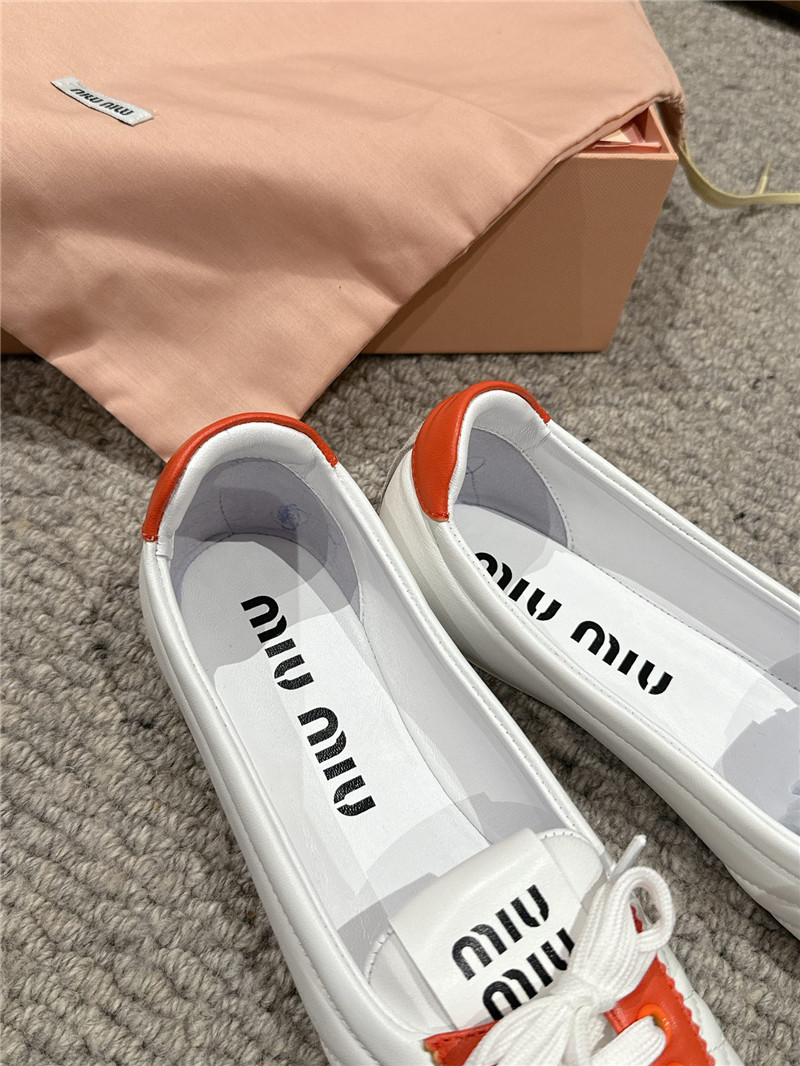 M1um1u flat bun shoes replica shoes