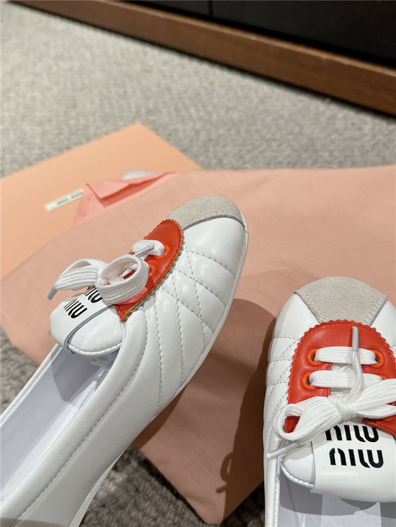 M1um1u flat bun shoes replica shoes