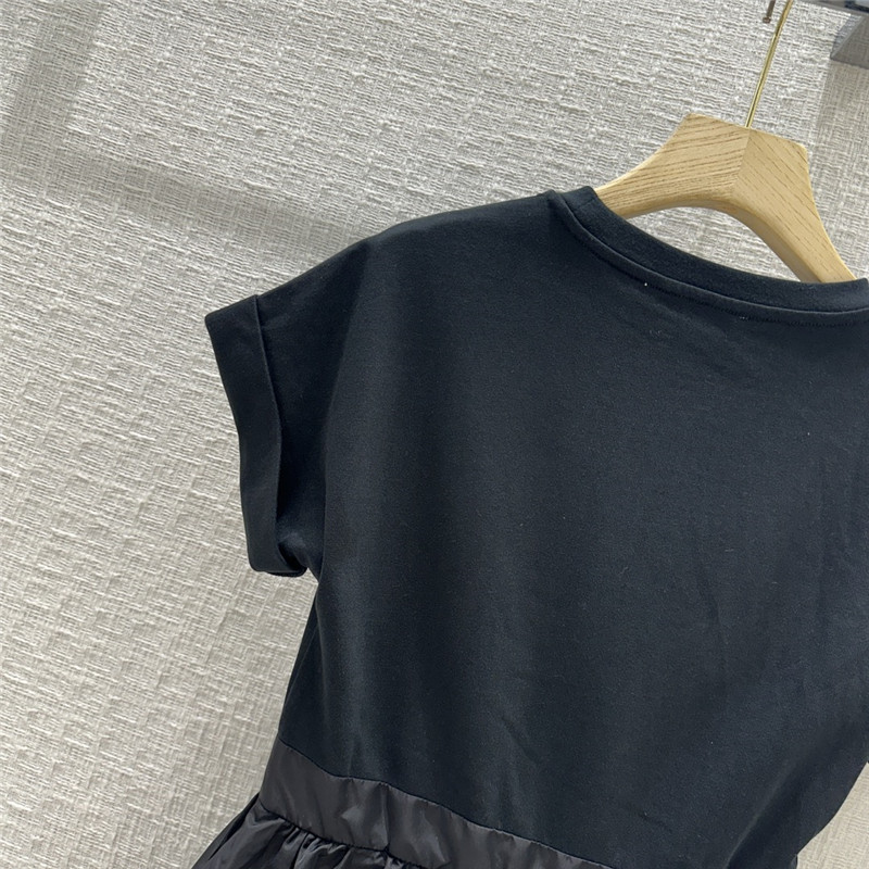 a1exa*der Mcqv*en black nylon patchwork dress replica clothing