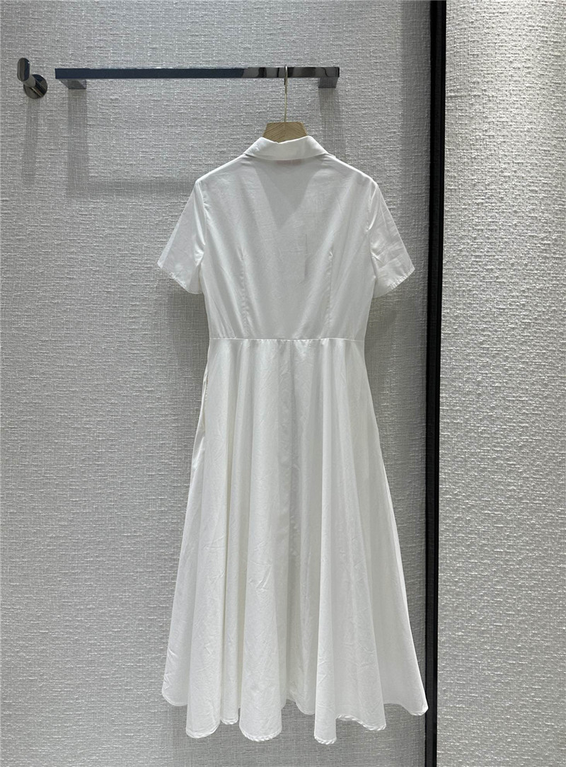 Va1e*ntin0 embroidered cotton poplin midi dress