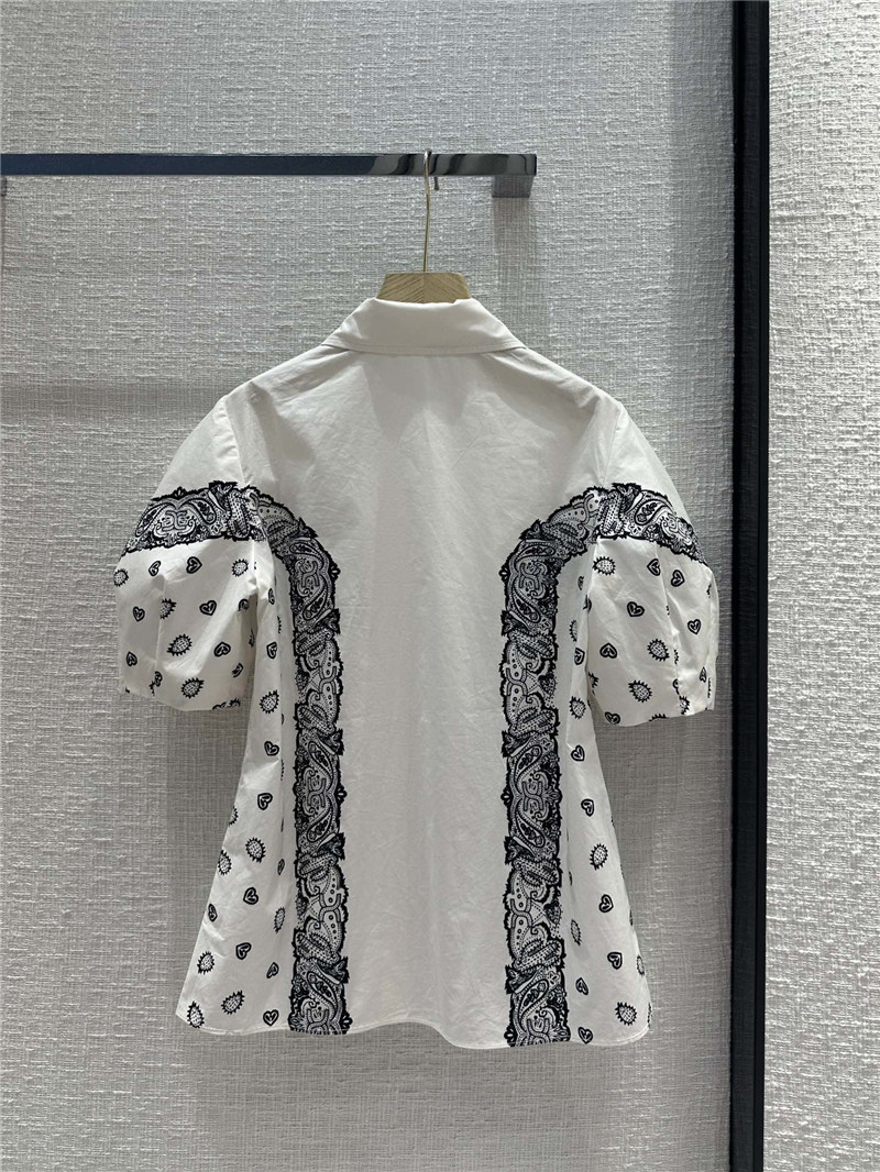 Chloé paisley print short-sleeved shirt replica designer clothes