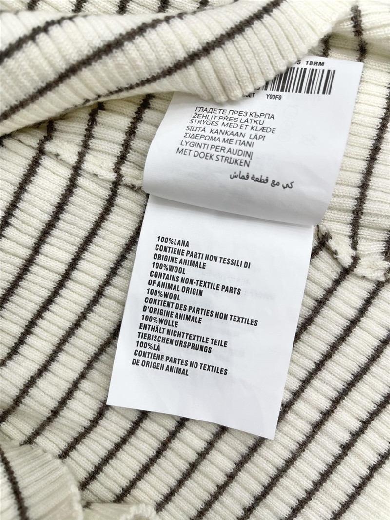 M1um1u striped intercolor vest replica clothing