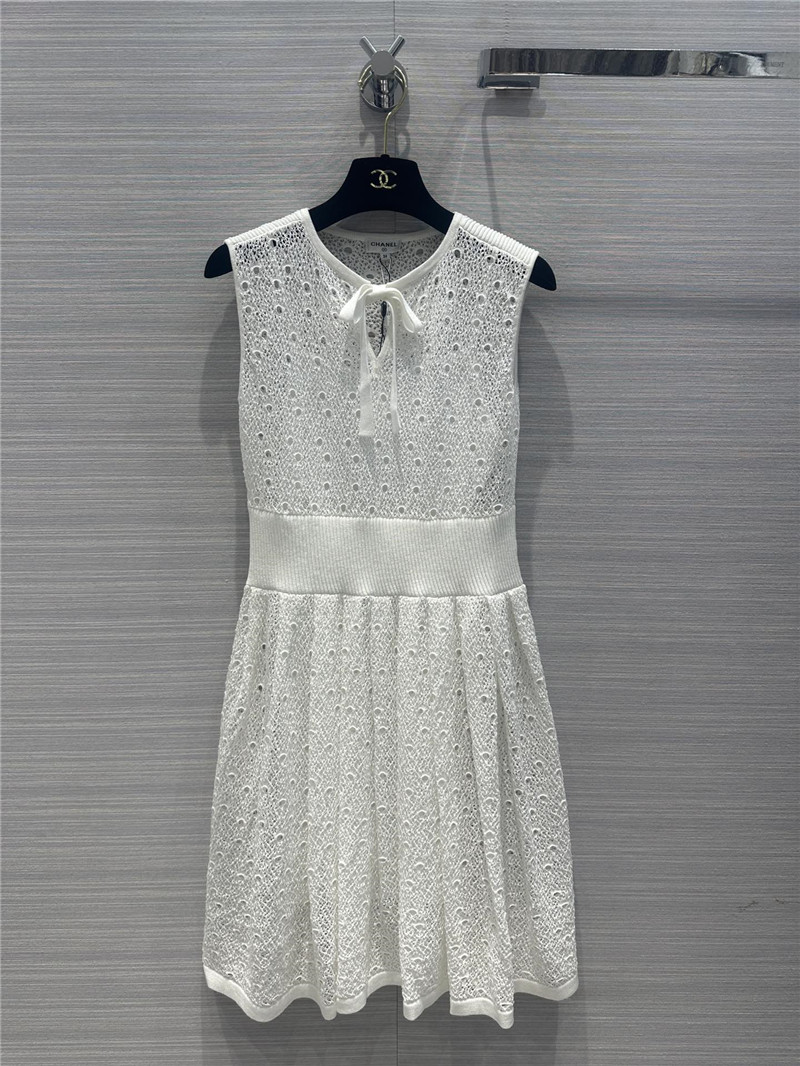 Ch**el hollow woven vest dress replica d&g clothing