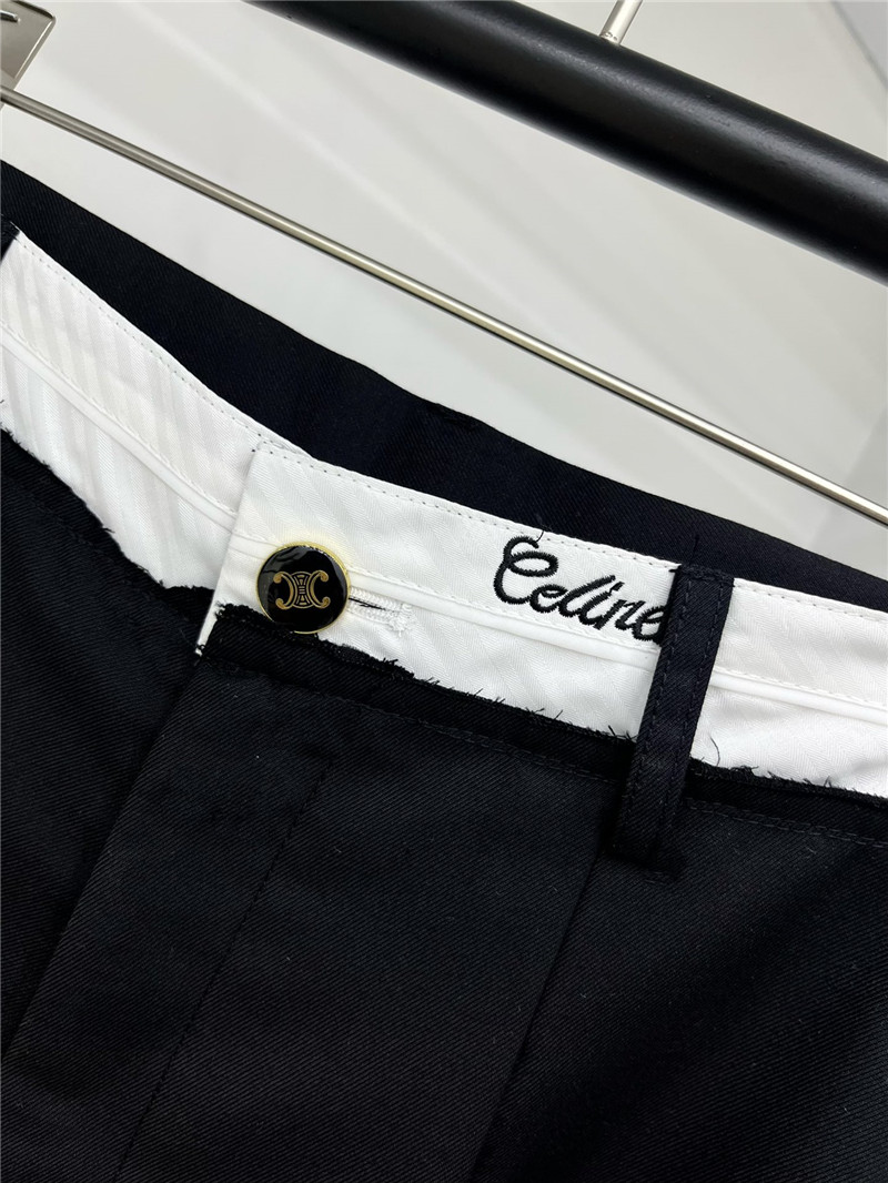 Ce1i*e contrast waistline casual pants replica clothing sites
