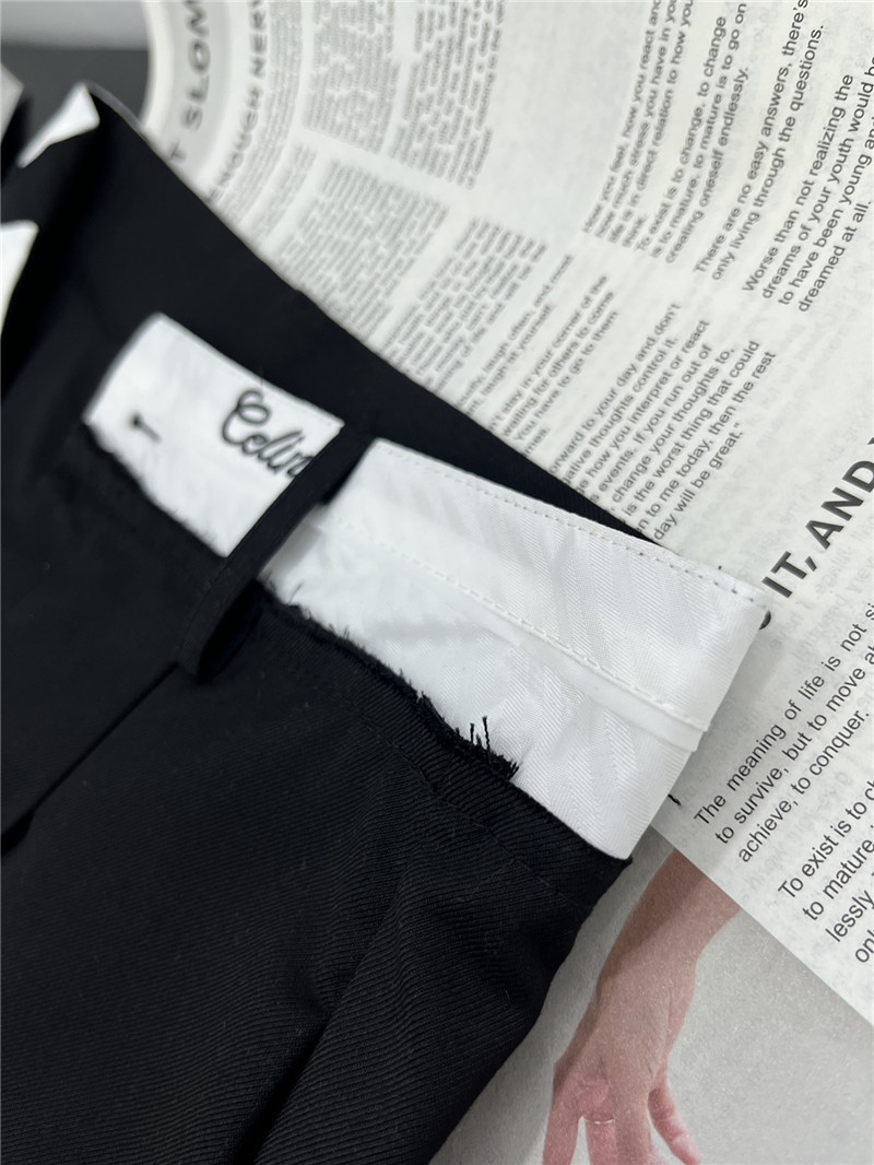 Ce1i*e contrast waistline casual pants replica clothing sites