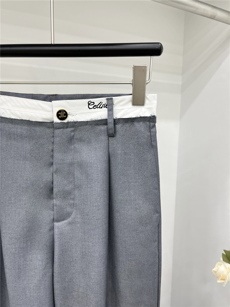 Ce1i*e contrast waistline casual pants replica clothing sites