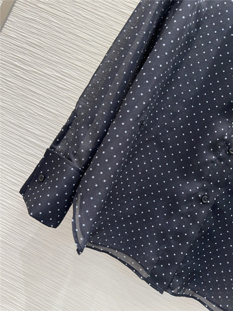 D10r polka dot ribbon shirt cheap replica designer clothes