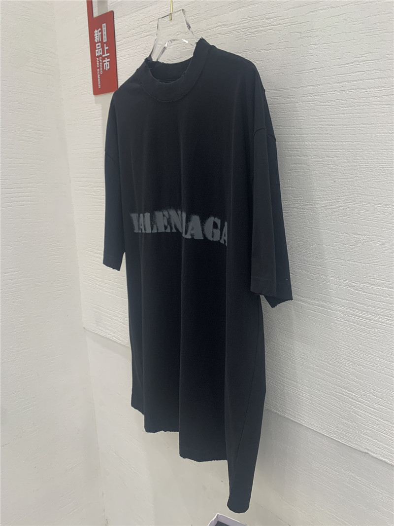 Ba1en*iaga dot letter print t-shirt replica clothes