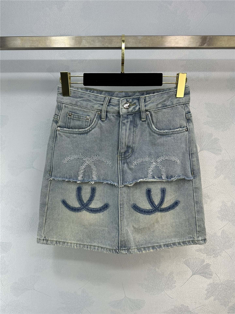 Ch**el new denim skirt replicas clothes