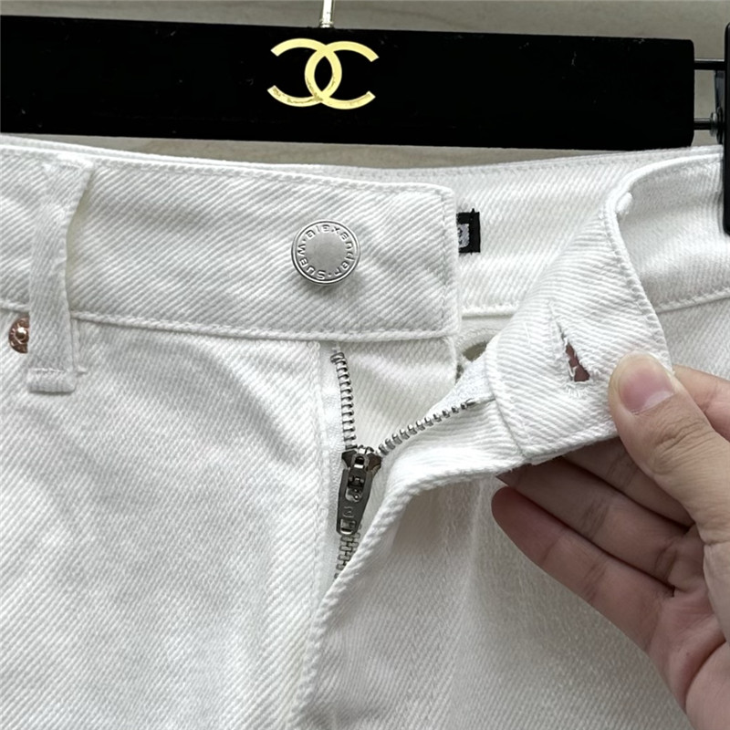 A1exa*der wang hollow embroidered denim shorts replica clothes