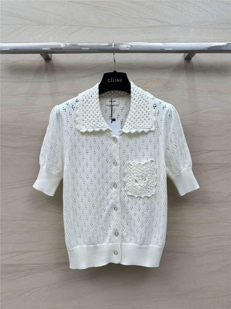 Ce1i*e knitted short-sleeved top replica clothes