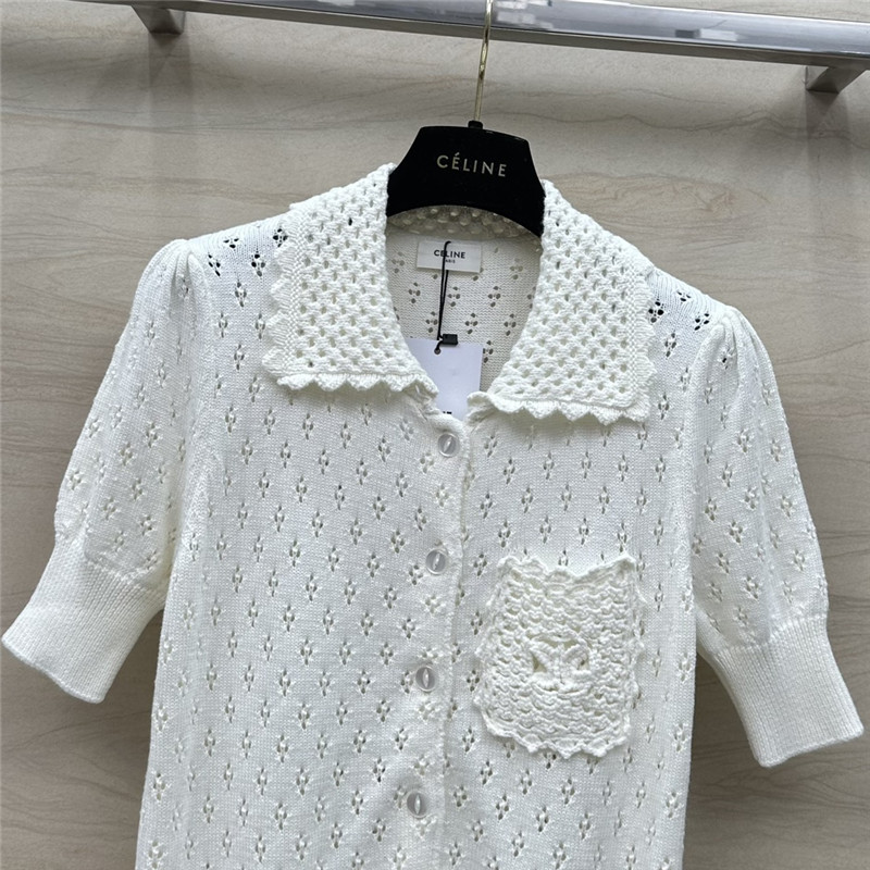 Ce1i*e knitted short-sleeved top replica clothes