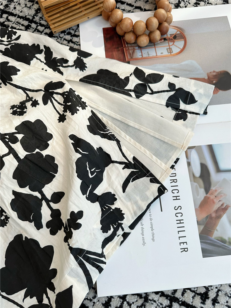 Vanitoo ribbon printed skirt replicas clothes