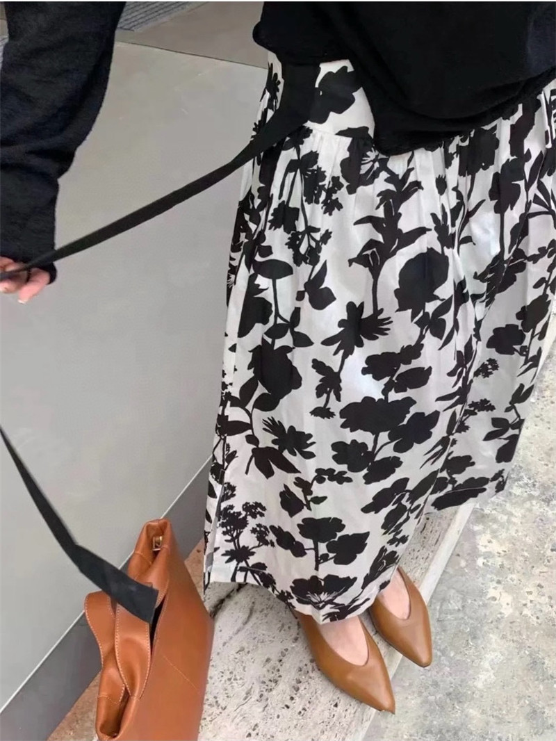 Vanitoo ribbon printed skirt replicas clothes