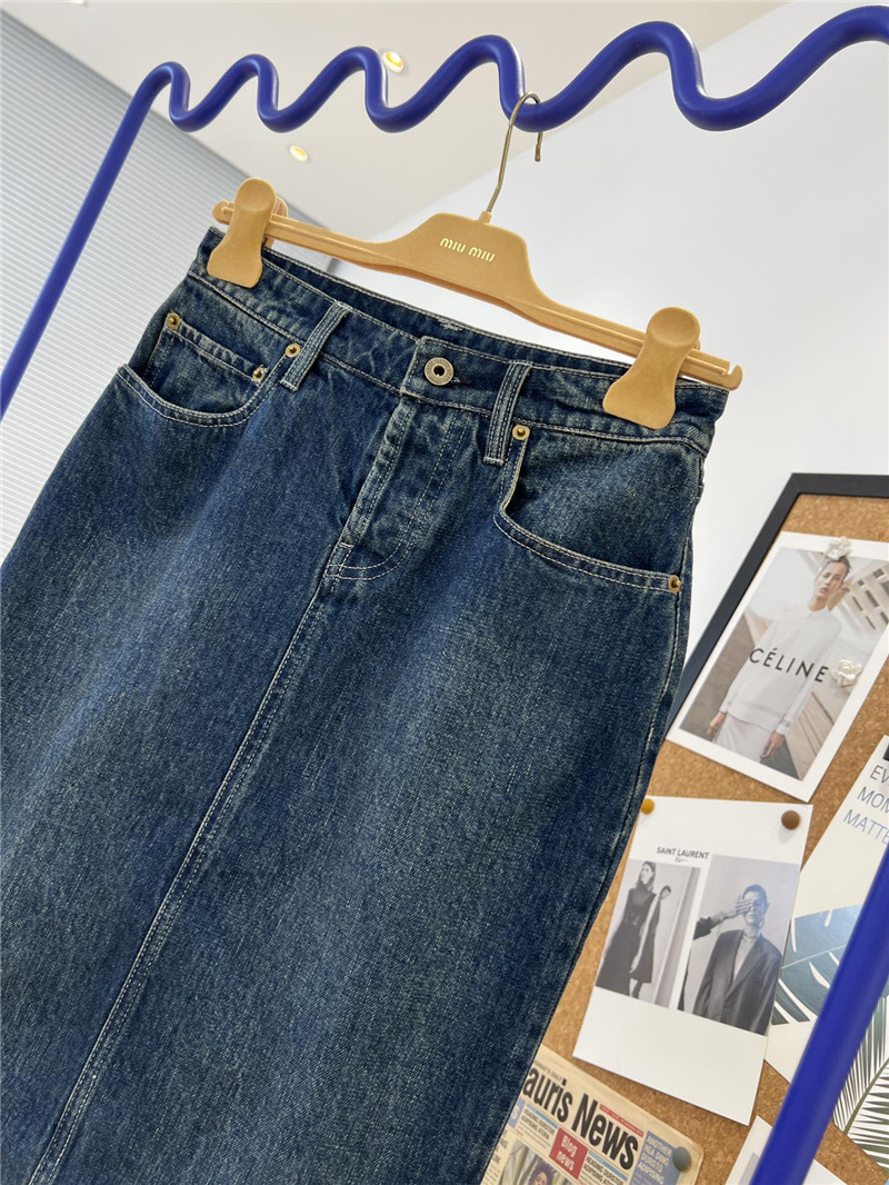 M1um1u denim skirt cheap replica designer clothes