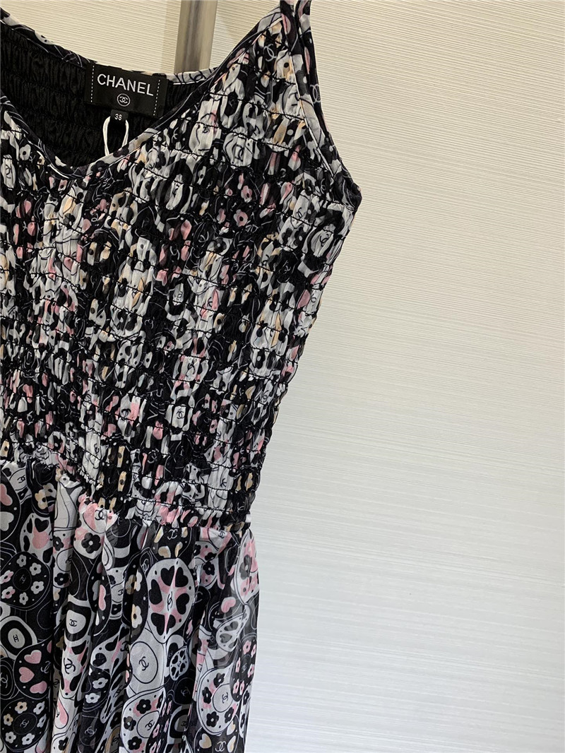 Ch**el printed suspender skirt replica clothing sites