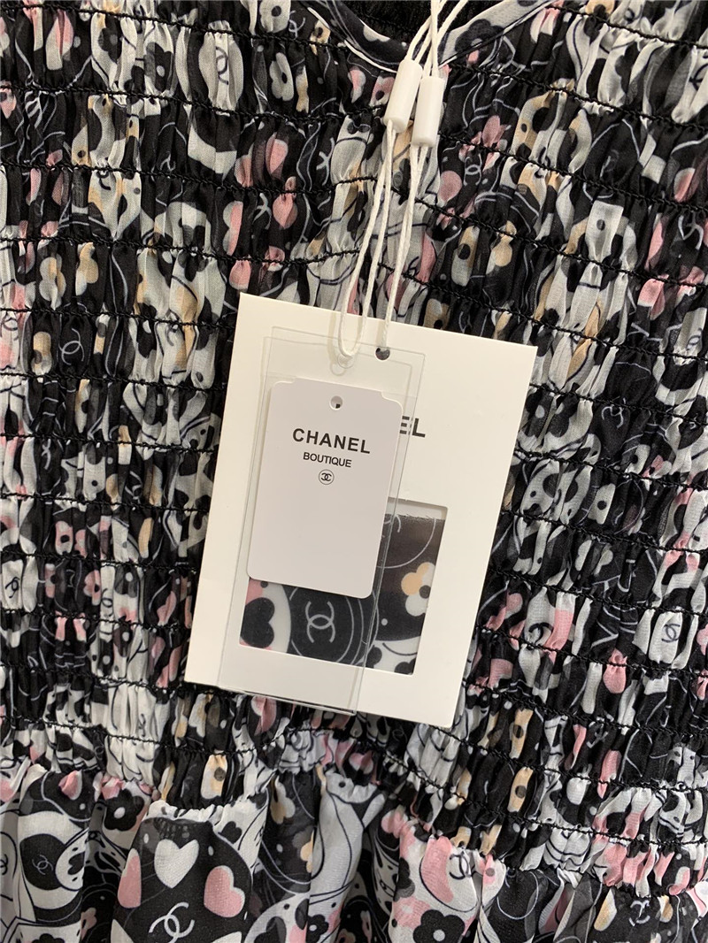 Ch**el printed suspender skirt replica clothing sites