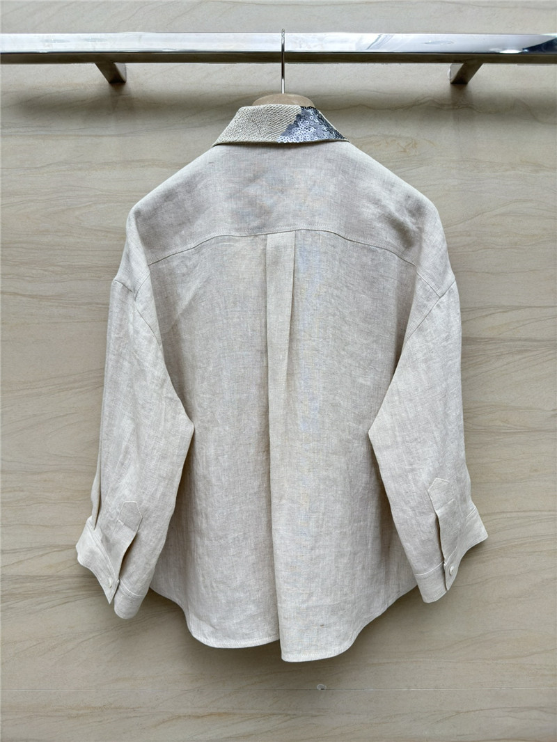 BC rope sequin collar linen shirt replica d&g clothing