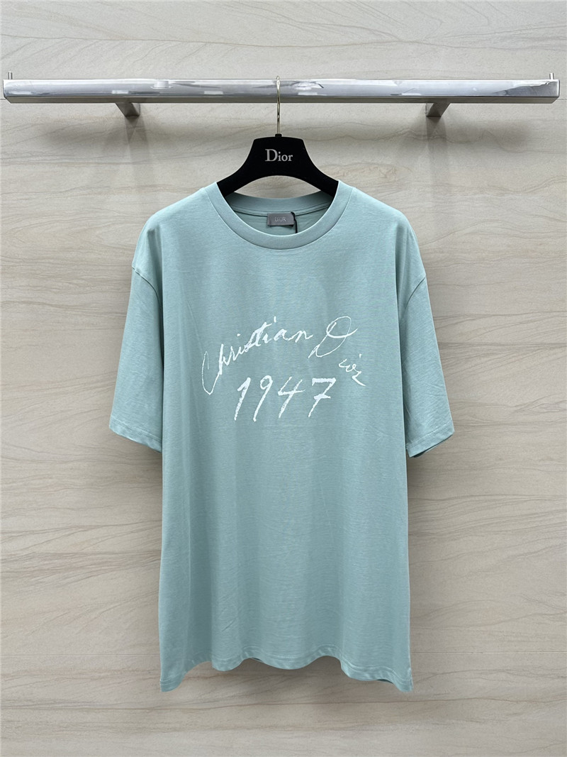 D10r logo letter print cotton t-shirt replicas clothes